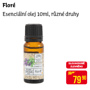 Floré - Esenciální olej 10ml, různé druhy
