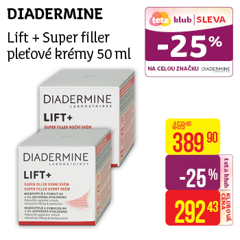 Diadermine - Lift + Super filler pleťové krémy 50 ml