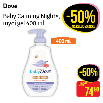 Dove - Baby Calming Nights, mycí gel 400 ml
