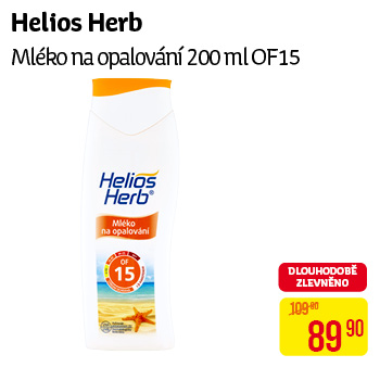 Helios Herb - Mléko na opalování 200ml OF15