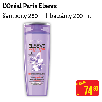 L'Oréal Paris Elseve - šampony 250 ml, balzámy 200 ml