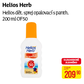 Helios Herb - Helios dět.sprej opal.s panth.200mlOF50
