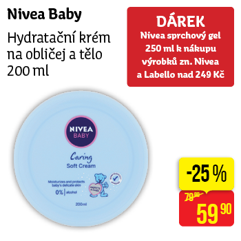 Nivea - Hydratační krém na obličej a tělo 200 ml