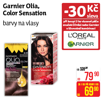 Garnier Olia, Color Sensation - barvy na vlasy