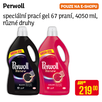 Perwoll - Prací gel, různé druhy