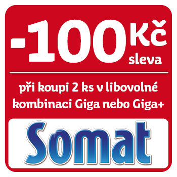 Využijte neklubové nabídky - sleva 100 Kč na Somat Giga nebo Giga + v libovolné kombinaci!