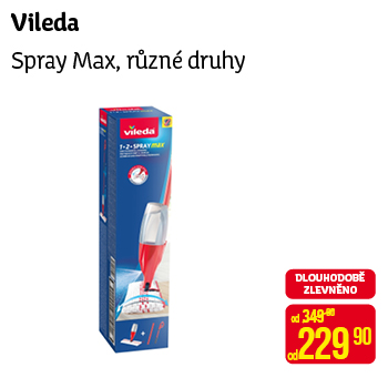 Vileda - Spray Max, různé druhy