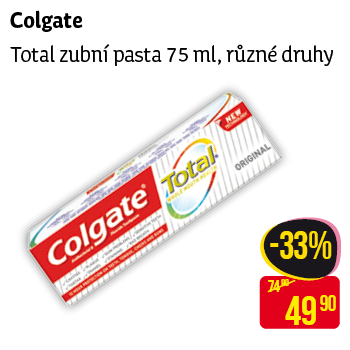 Colgate - Total zubní pasta 75 ml, různé druhy