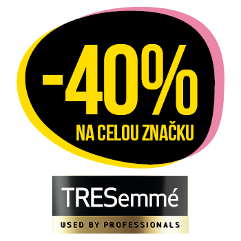 Využijte neklubové nabídky slevy 40 % na celou  značku TRESemmé!