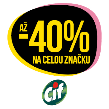 Využijte neklubové nabídky - sleva až 40% na celou značku Cif!