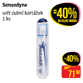 Sensodyne - soft zubní kartáček 1 ks