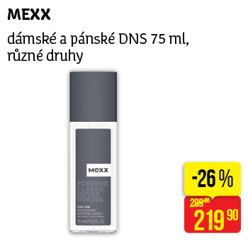 MEXX - dámské a pánské DNS 75 ml, různé druhy