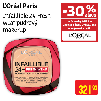 L'Oréal Paris - Infaillible 24 Fresh wear pudrový make-up