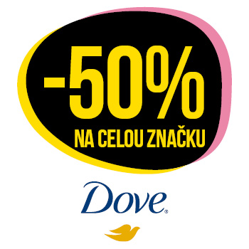 Využijte neklubové nabídky slevy 50% na značku Dove!