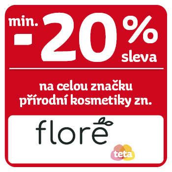 Využijte neklubové nabídky slevy min. 20 % na celou značku přírodní kosmetiky značky Floré!