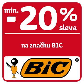 Využijte neklubové nabídky slevy min. 20 % na značku BIC!