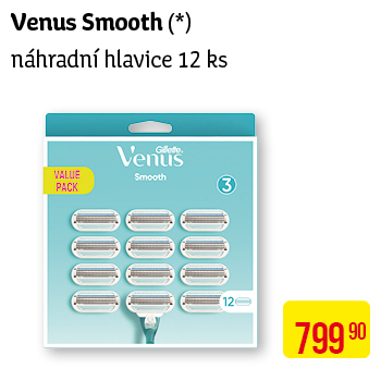 Venus Smooth - Náhradní hlavice 12ks