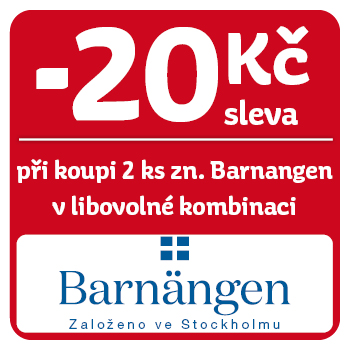 Využijte neklubové nabídky - sleva 20 Kč na značku Barnängen při koupi 2 ks v libovolné kombinaci!
