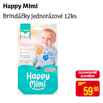 Happy Mimi - Brindáčky jednorázové 12ks