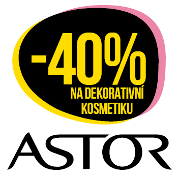 Využijte neklubové nabídky slevy 40% na dekorativní kosmetiku značky Astor!