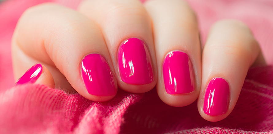 jarní nehty - růžové nehty