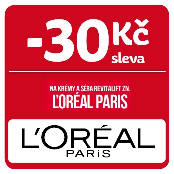 Využijte neklubové nabídky - sleva 30 Kč na krémy a séra Revitalift značky L'Oréal Paris!