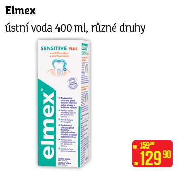 Elmex - ústní voda 400 ml, různé druhy