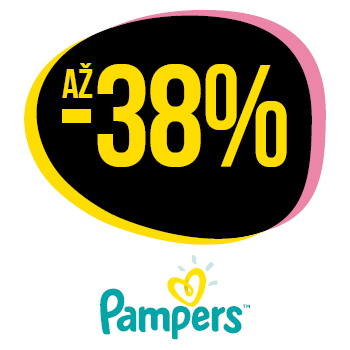 Využijte neklubové nabídky slevy až 38 % na značku Pampers!