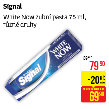 Signal - White Now zubní pasta 75 ml, různé druhy