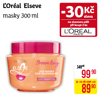 L'Oréal Elseve - masky 300ml