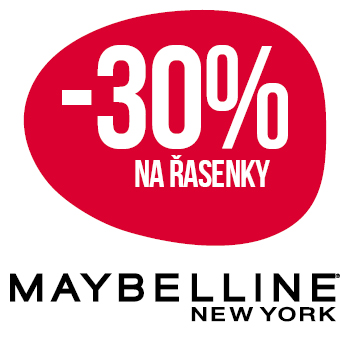 Využijte neklubové nabídky - sleva 30% na řasenky značky Maybelline New York!