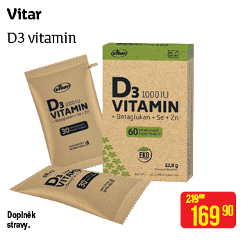VITAR EKO - Vitamin D3 (60cps/kra)