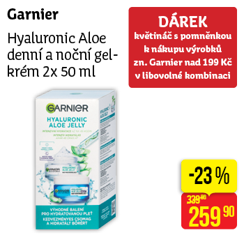 Garnier - Hyaluronic Aloe denní a noční gel - krém 2x 50 ml