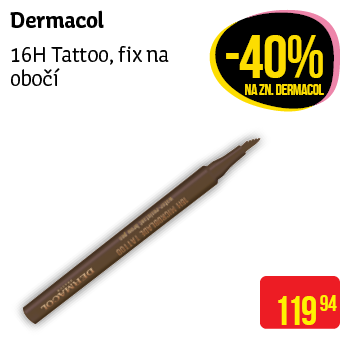 Dermacol - 16H Tattoo, fix na obočí