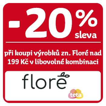Využijte neklubové nabídky - sleva 20% při koupi výrobků značky Floré nad 199 Kč v libovolné kombinaci!