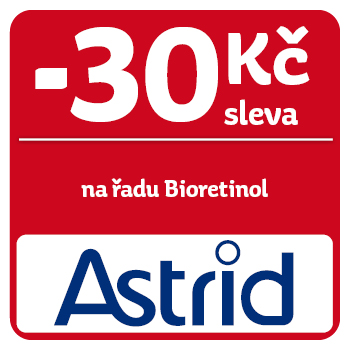 Využijte neklubové nabídky slevy 30 Kč na řadu Bioretinol značky Astrid!