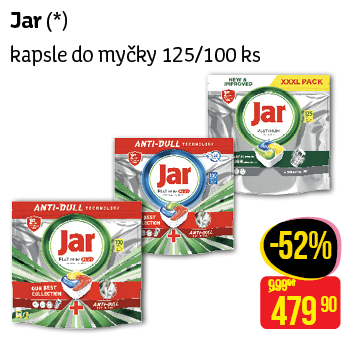 Jar - kapsle do myčky 125/100 ks