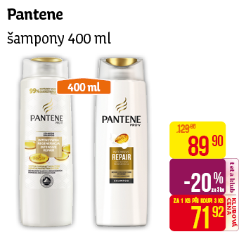 Pantene - Šampony 400ml