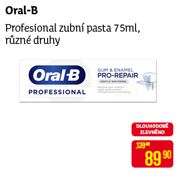 Oral-B - Profesional zubní pasta 75ml, různé druhy