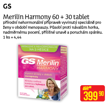 GS - Merilin Harmony 60 + 30 tablet
