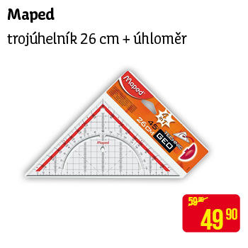 Maped - trojúhelník + úhloměr