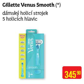 Gillette Venus Deluxe Smooth - dámský holicí stojek 5 holicích hlavic