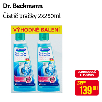 Dr. Beckmann - Čistič pračky 2x250ml