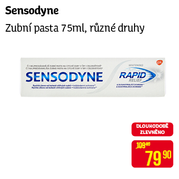 Sensodyne - Zubní pasta 75ml, různé druhy