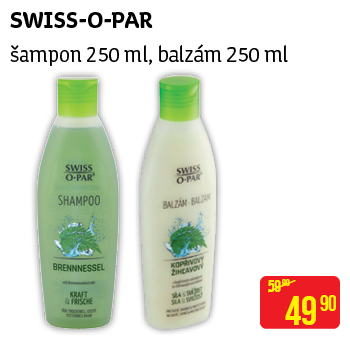 SWISS-O-PAR - šampon 250 ml, balzám 250 ml