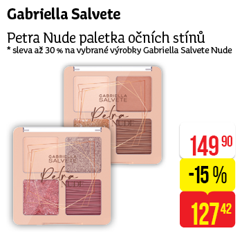 Gabriella Salvete - Petra Nude paletka očních stínů
