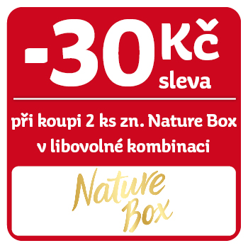 Využijte neklubové nabídky - sleva 30 Kč na značku Nature Box při koupi 2 ks v libovolné kombinaci!