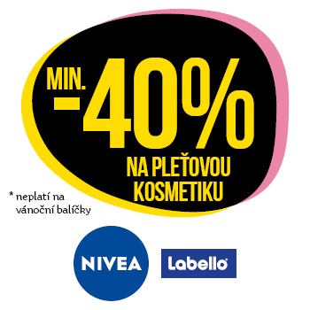 Využijte neklubové nabídky - sleva min. 40% na pleťovou kosmetiku Nivea a Labello!