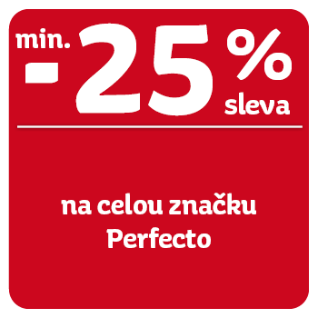 Využijte neklubové nabídky slevy min. 25 % na celou značku Perfecto!