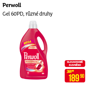 Perwoll - Gel 60PD, různé druhy